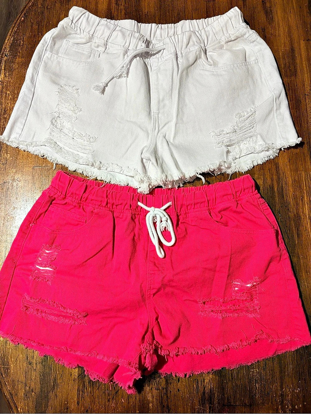 SHEIN Distressed Shorts Set of 2